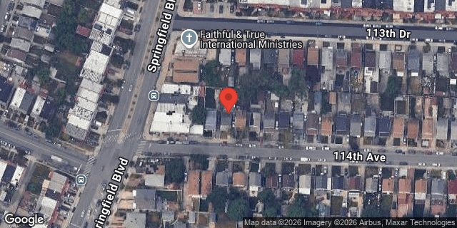 Aerial map of 216-17 114 AVENUE, Queens