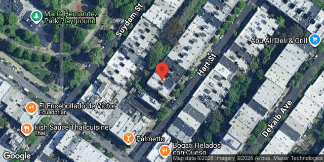 Aerial map of 835 HART STREET, Brooklyn