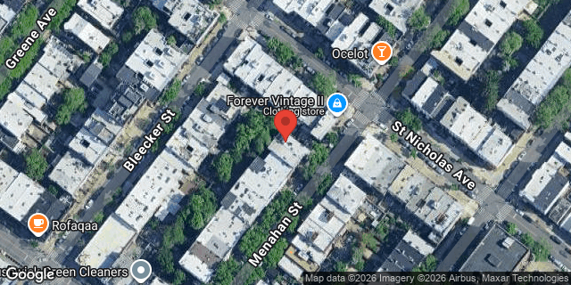 Aerial map of 391 MENAHAN STREET, Brooklyn