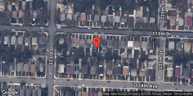 Aerial map of 223-20 113 DRIVE, Queens