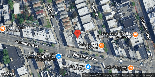 Aerial map of 145-07 JAMAICA AVENUE, Queens