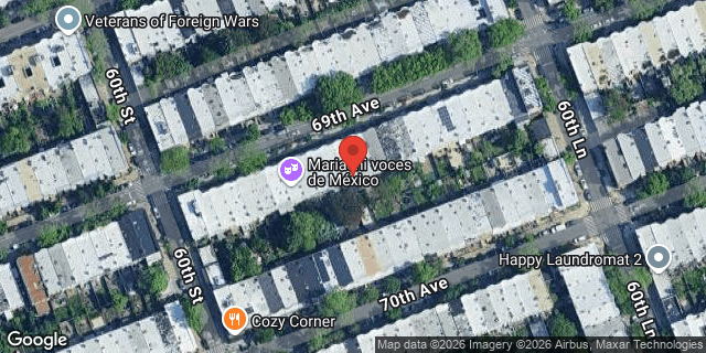 Aerial map of 60-24 69 AVENUE, Queens