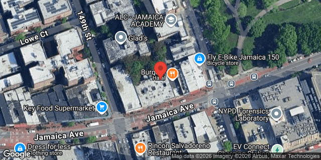 Aerial map of 149-17 JAMAICA AVENUE, Queens
