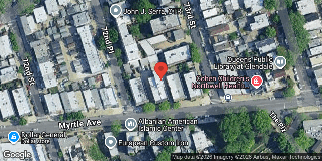 Aerial map of 72-35 MYRTLE AVENUE, Queens