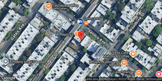 Aerial map of 704 SENECA AVENUE, Queens