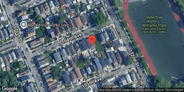 Aerial map of 171-30 104 AVENUE, Queens