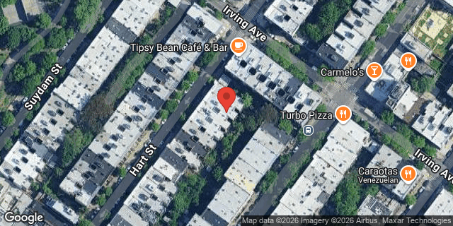 Aerial map of 872 HART STREET, Brooklyn