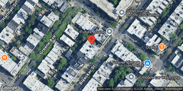 Aerial map of 399 BLEECKER STREET, Brooklyn