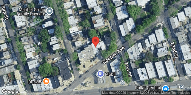 Aerial map of 71-09 COOPER AVENUE, Queens