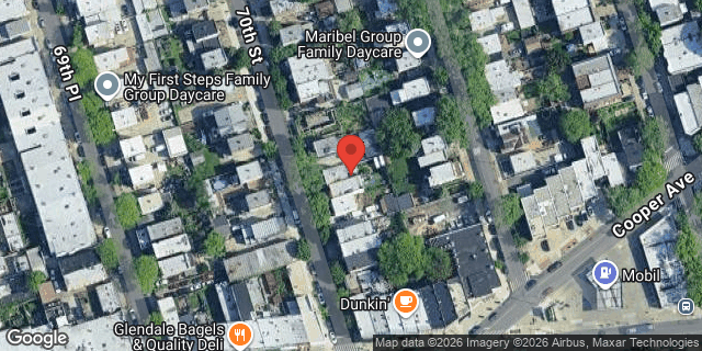 Aerial map of 71-65 70 STREET, Queens