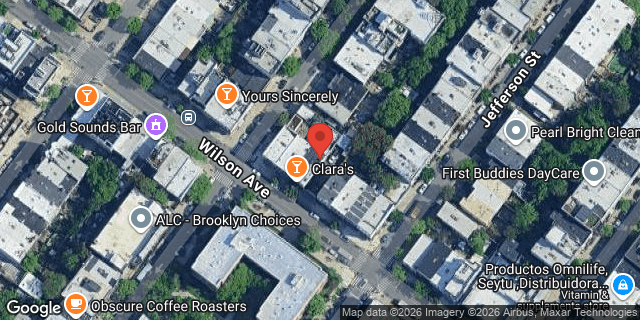 Aerial map of 53 WILSON AVENUE, Brooklyn