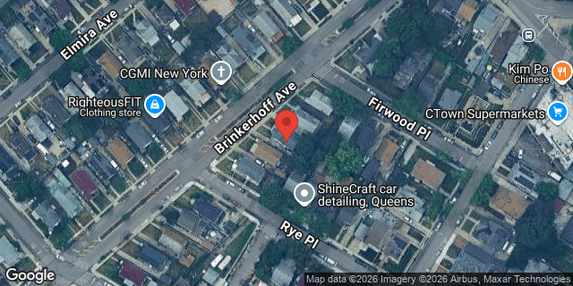 Aerial map of 187-10 BRINKERHOFF AVENUE, Queens