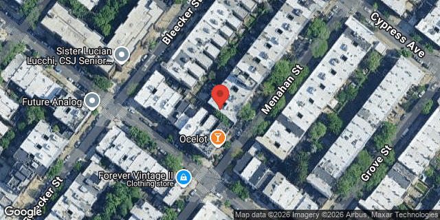 Aerial map of 403 MENAHAN STREET, Brooklyn