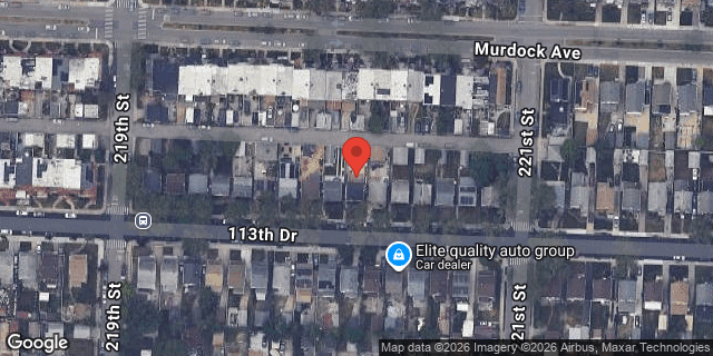 Aerial map of 219-29 113 DRIVE, Queens