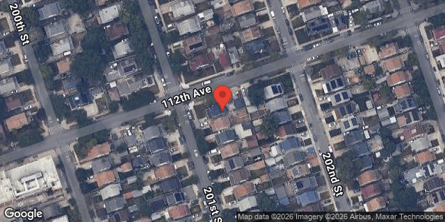 Aerial map of 112-01 201 STREET, Queens