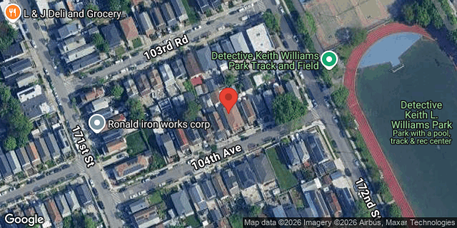 Aerial map of 171-27 104 AVENUE, Queens