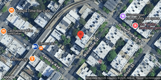 Aerial map of 1819 WOODBINE STREET, Queens