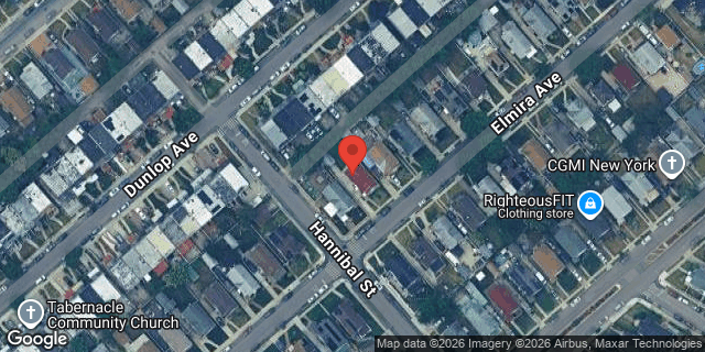 Aerial map of 186-05 ELMIRA AVENUE, Queens