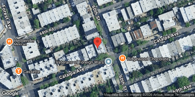 Aerial map of 59-33 CATALPA AVENUE, Queens