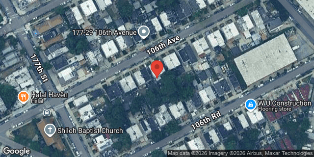 Aerial map of 177-28 106 AVENUE, Queens