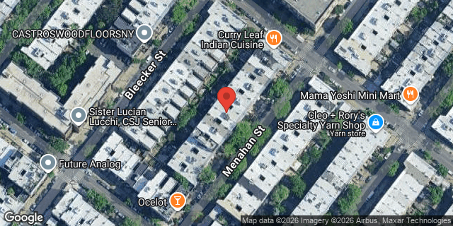 Aerial map of 419 MENAHAN STREET, Brooklyn