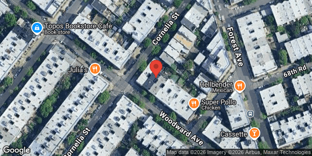 Aerial map of 853 WOODWARD AVENUE, Queens