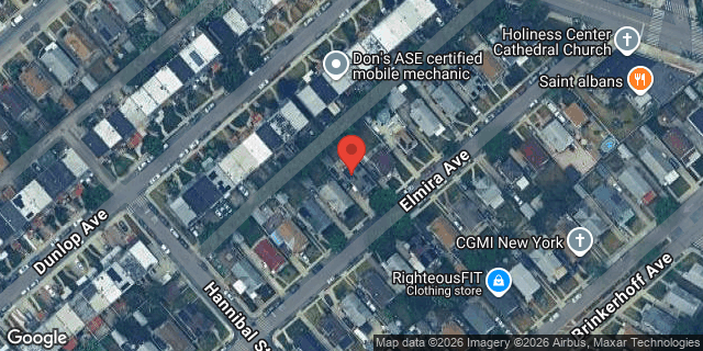 Aerial map of 186-21 ELMIRA AVENUE, Queens