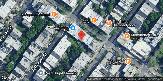 Aerial map of 202 KNICKERBOCKER AVENUE, Brooklyn