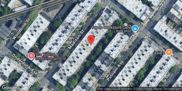 Aerial map of 1870 MADISON STREET, Queens