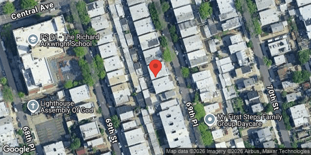 Aerial map of 71-28 69 PLACE, Queens