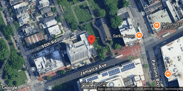 Aerial map of 155-03 JAMAICA AVENUE, Queens