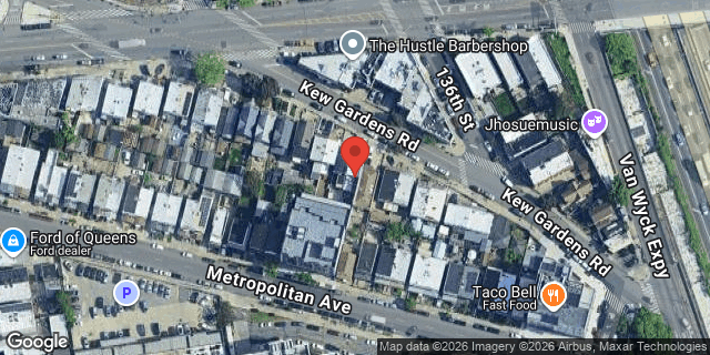 Aerial map of 135-32 KEW GARDENS ROAD, Queens