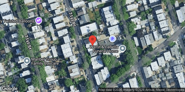 Aerial map of 71-53 71 PLACE, Queens