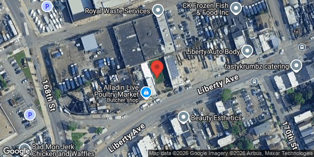 Aerial map of 168-31 LIBERTY AVENUE, Queens