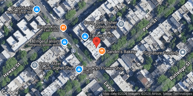Aerial map of 155 LEE AVENUE, Brooklyn