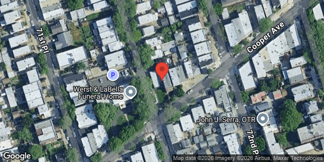 Aerial map of 72-05 COOPER AVENUE, Queens