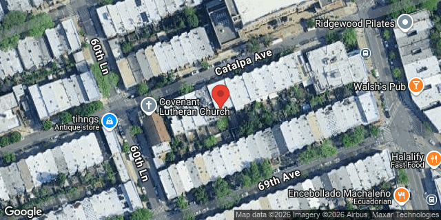 Aerial map of 60-66 CATALPA AVENUE, Queens