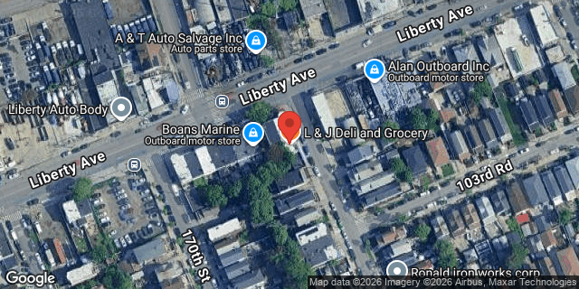 Aerial map of 170-20 LIBERTY AVENUE, Queens