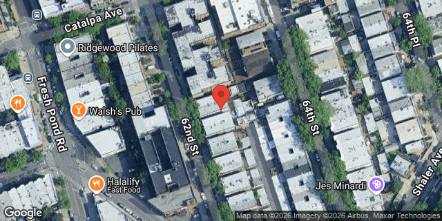 Aerial map of 69-23 62 STREET, Queens