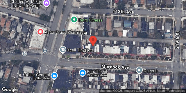 Aerial map of 215-17 MURDOCK AVENUE, Queens