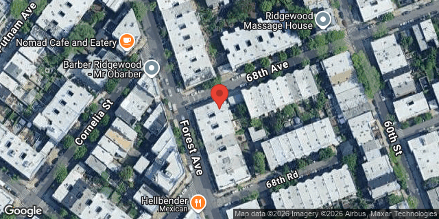 Aerial map of 68-01 FOREST AVENUE, Queens