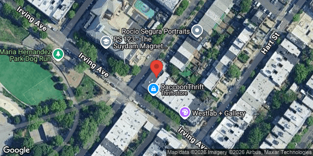 Aerial map of 115 IRVING AVENUE, Brooklyn