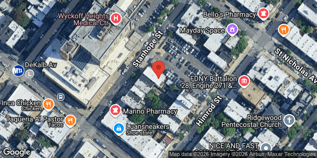 Aerial map of 352 STANHOPE STREET, Brooklyn