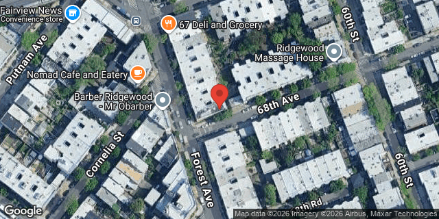 Aerial map of 67-21 FOREST AVENUE, Queens