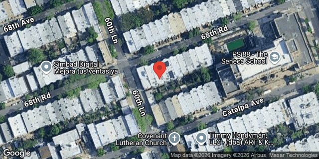 Aerial map of 60-54 68 ROAD, Queens
