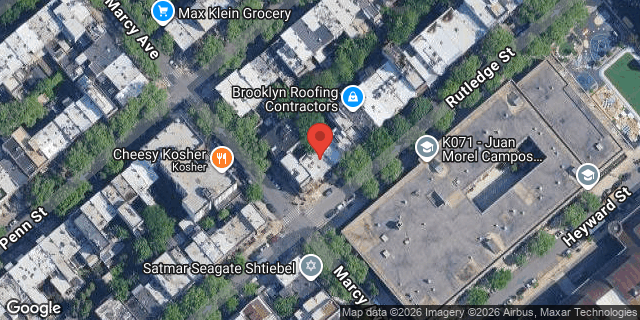 Aerial map of 241 RUTLEDGE STREET, Brooklyn