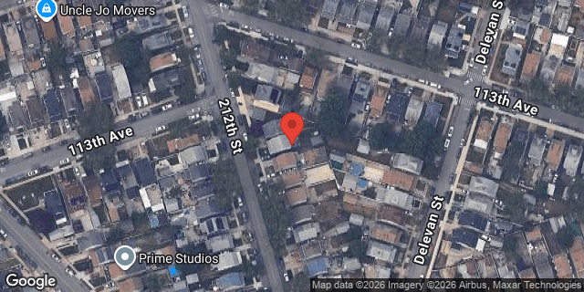 Aerial map of 113-17 212 STREET, Queens
