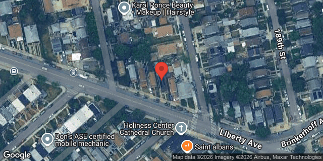 Aerial map of 187-15 LIBERTY AVENUE, Queens