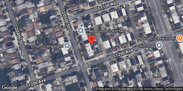 Aerial map of 111-41 205 STREET, Queens