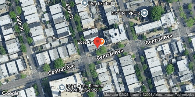 Aerial map of 69-01 CENTRAL AVENUE, Queens